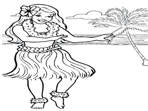 Hula Dancer Coloring Page At Getcolorings Com Free Hula Dancer Coloring Page - Hula Dancer Coloring Page