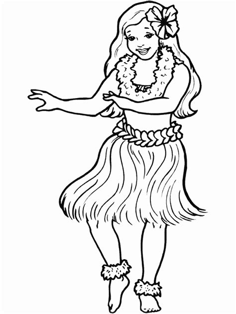 Hula Girl Coloring Page Free Printable Coloring Pages Hula Dancer Coloring Page - Hula Dancer Coloring Page