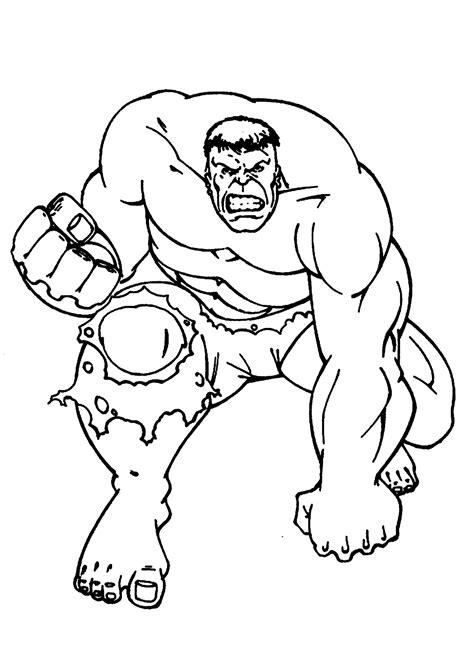 Hulk Coloring Sheet