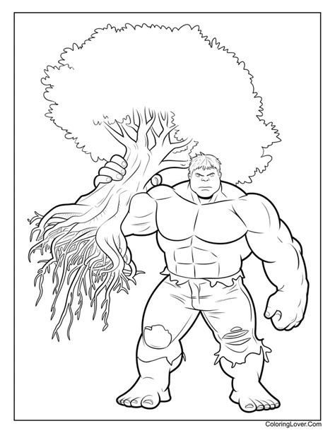 hulk coloring sheet