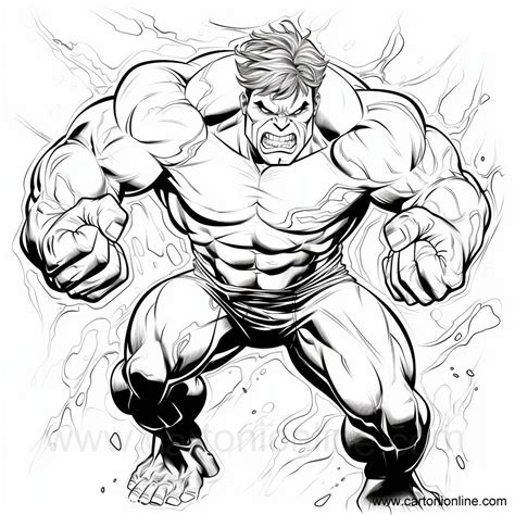 Hulk Para Colorear