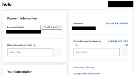 Hulu Update Payment