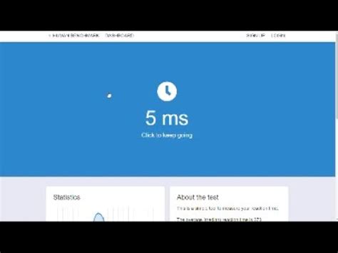 Human Benchmark Test Reaction Time