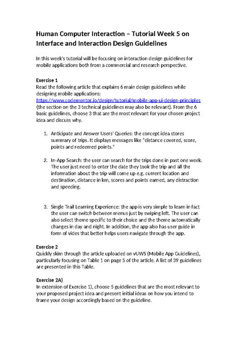 human computer interaction tutorial