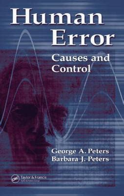 Human Error Causes And Control