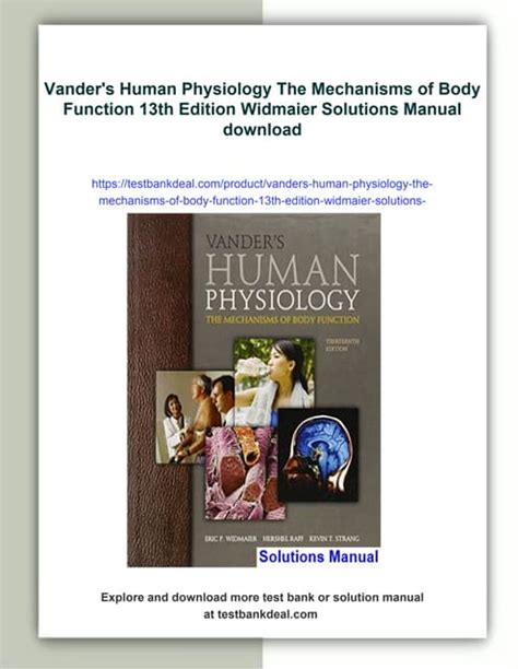 human physiology vander 13th edition test bank