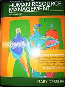 Human Resource Management Dessler 12th Edition Ebook
