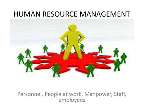 Human Resource Management Ppt