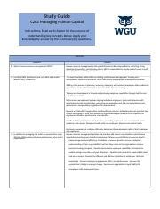 Human Resource Management Study Guide Pdf