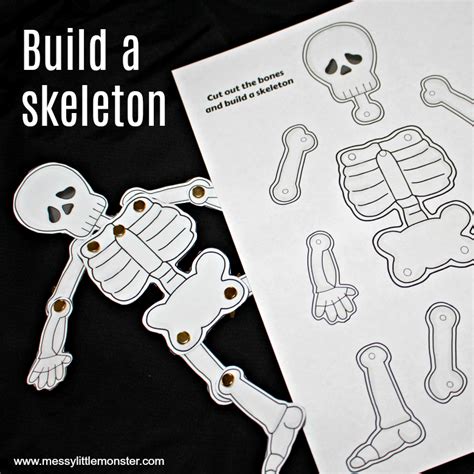 Human Skeleton Activities For Kids Messy Little Monster Skeleton Activity For Kindergarten - Skeleton Activity For Kindergarten