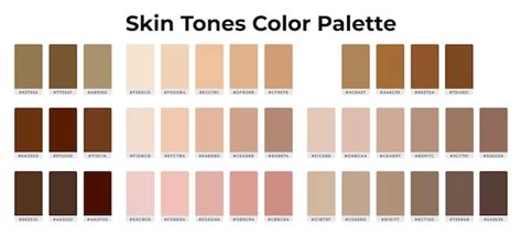 human skin color hex code