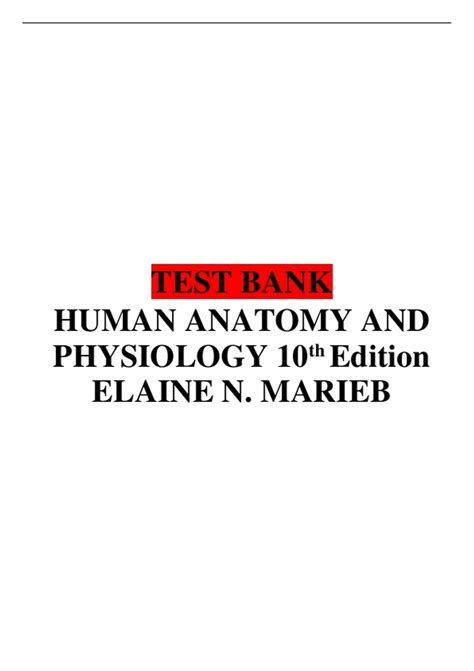 Read Online Human Anatomy Physiology Marieb 10Th Edition Answers 