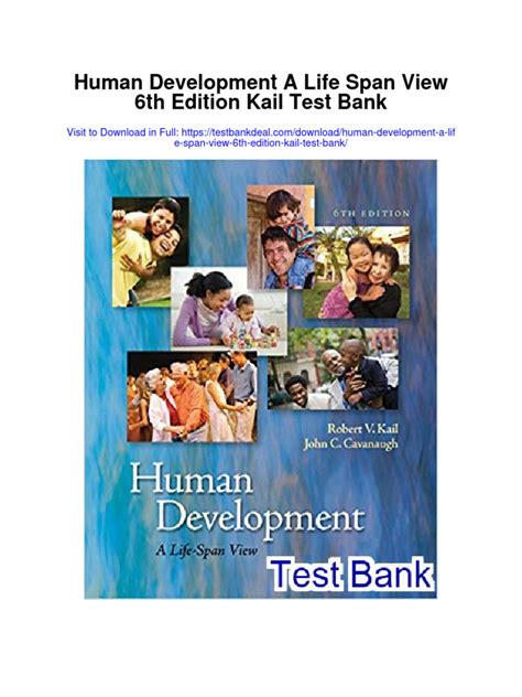 Read Online Human Development Kail 6Th Edition Test Bank File Type Pdf 