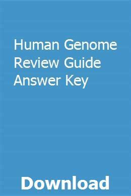 Download Human Genome Review Guide Answer Key 
