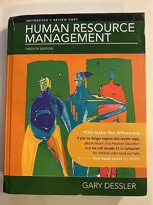 Read Online Human Resource Management Dessler 12Th Edition Ebook 
