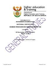 Full Download Human Resource Management N6 Exam Question Papers File Type Pdf 