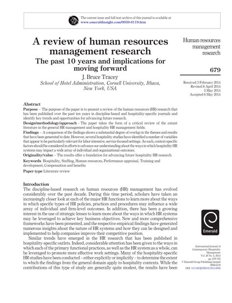 Full Download Human Resource Management Research Paper 