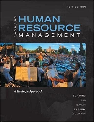 Read Online Human Resource Management Schwind 