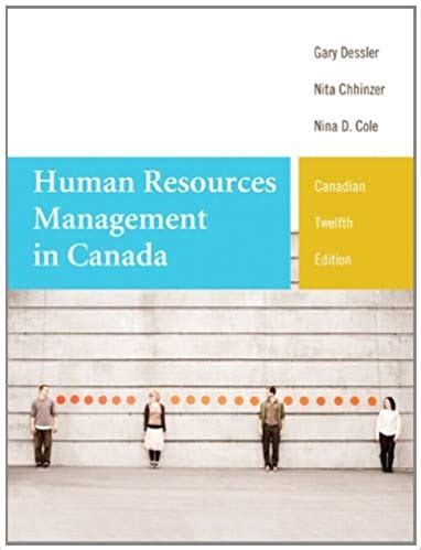 Read Human Resources Management In Canada Twelfth Canadian Edition With Mymanagementlab 12Th Edition 