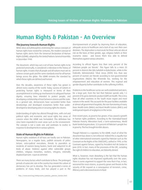 Read Online Human Rights Pakistan An Overview Lead 