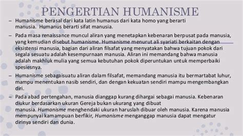 humanisme adalah