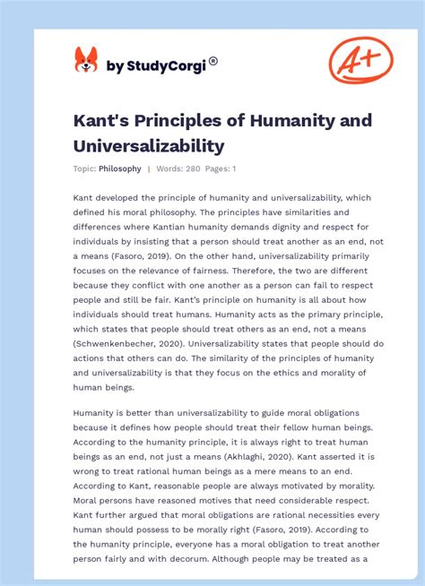 Humanity Principle Kant