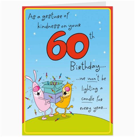 Humorous 60th Birthday Certificates