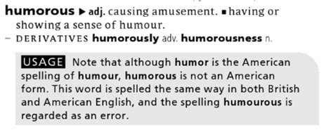 humorous definition