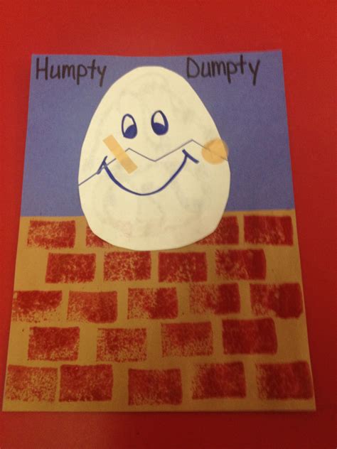 Humpty Dumpty Lesson Nursery Rhyme Craft Preschool Lesson Humpty Dumpty Nursery Rhyme Printable - Humpty Dumpty Nursery Rhyme Printable