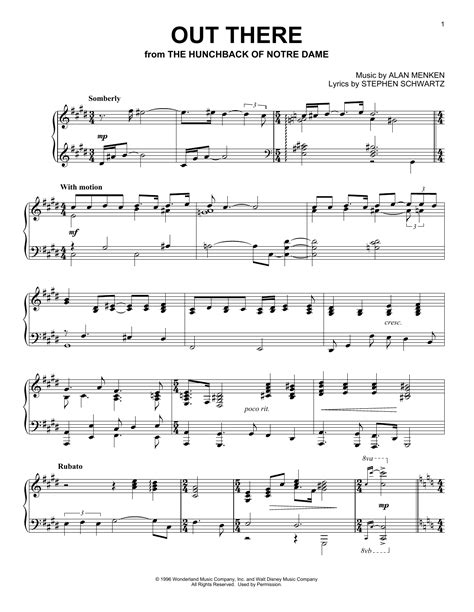 Read Online Hunchback Of Notre Dame Piano Score 