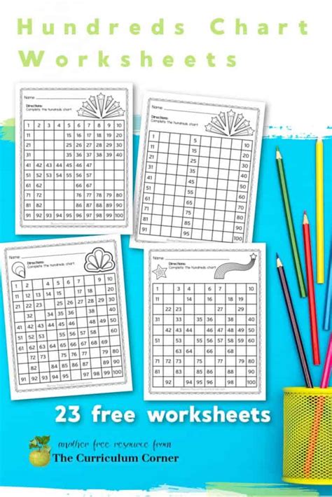 Hundreds Chart Worksheets The Curriculum Corner 123 Hundred Chart Worksheet - Hundred Chart Worksheet