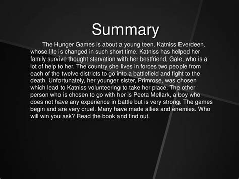Hunger Games 2 Summary