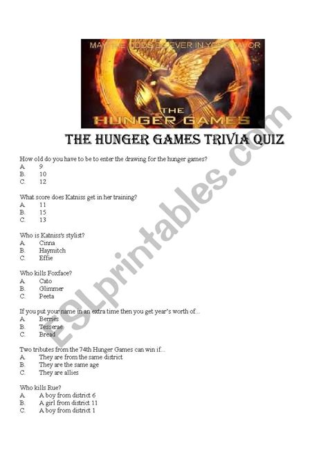 Full Download Hunger Games Quiz And Answers 