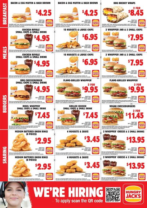 Hungry Jacks With Prices