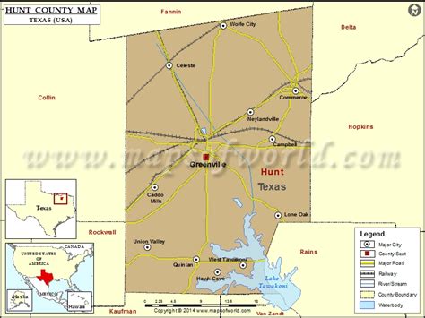 hunt texas map