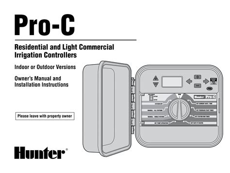 Hunter Pro C Controller Owners Manual