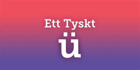 hur  nedteckna tyskt u  vid ipad