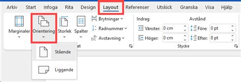 hur delar man  enstaka  blad  inom word