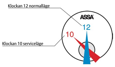 hur sätter man låset i serviceläge