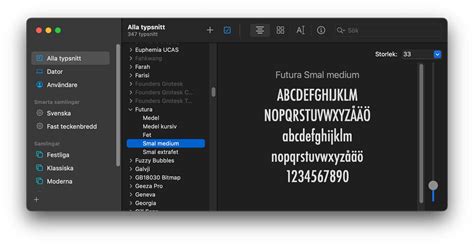 hur ser man typsnitt