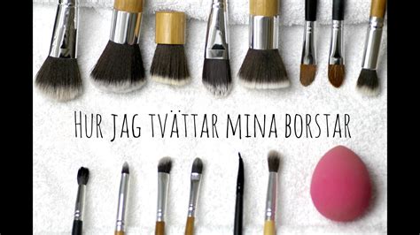 hur tvättar man borstar