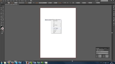 hur vektoriserar man text i illustrator