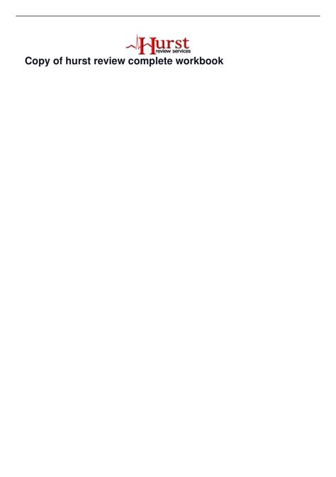 Hurst Review Workbook