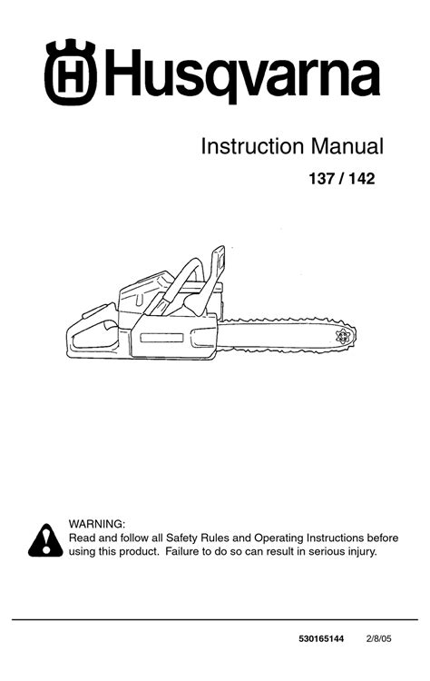 Download Husqvarna Chainsaw 142 Service Manual 