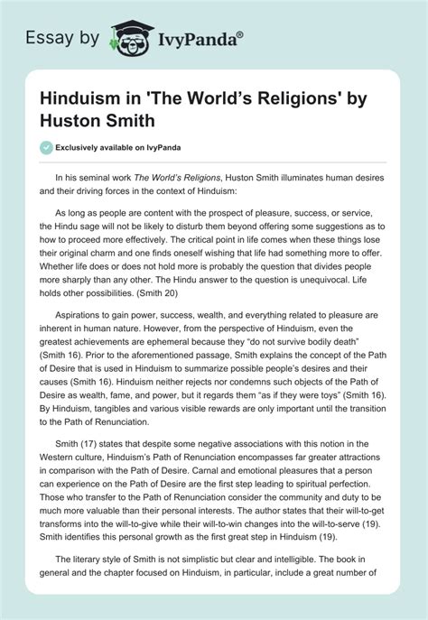 Full Download Huston Smith Hinduism Study Guide 