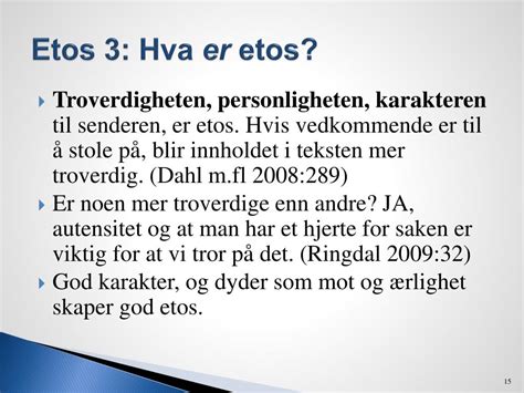 Hva Er Etos