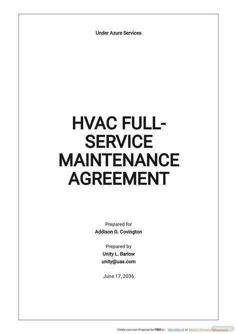 Full Download Hvac Annual Maintenance Contract Sample 