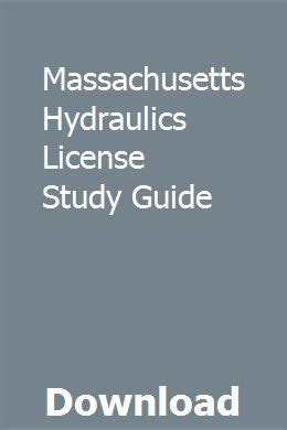 Read Hydraulics License Study Guide 