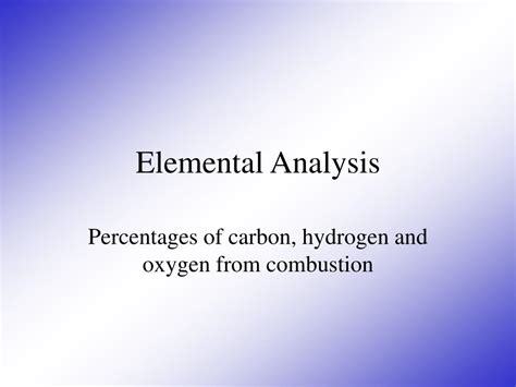 Hydrocarbon Processing Elemental Analysis