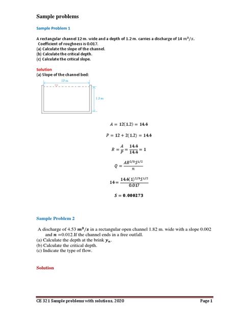Hydrology Problems And Solutions